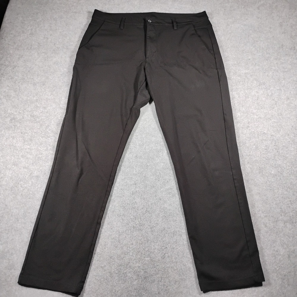 BYLT Premium Basics Everyday Pant 2.0 Black Men's Size 36 Straight Leg Trouser